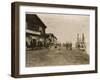 Circle City Saloon At The Docks Of Nome With Steamship-null-Framed Art Print