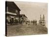 Circle City Saloon At The Docks Of Nome With Steamship-null-Stretched Canvas