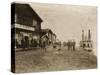 Circle City Saloon At The Docks Of Nome With Steamship-null-Stretched Canvas