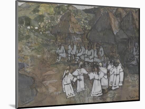 Circle Dance, Early 1900s-Nicholas Roerich-Mounted Giclee Print