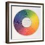 Circle Demonstrating Colour Differences and Contrasts-null-Framed Giclee Print