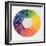 Circle Demonstrating Colour Differences and Contrasts-null-Framed Giclee Print