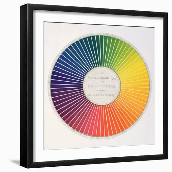 Circle Demonstrating Colour Differences and Contrasts-null-Framed Giclee Print