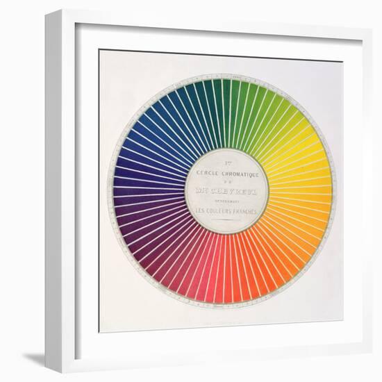 Circle Demonstrating Colour Differences and Contrasts-null-Framed Giclee Print