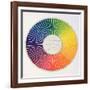 Circle Demonstrating Colour Differences and Contrasts-null-Framed Giclee Print