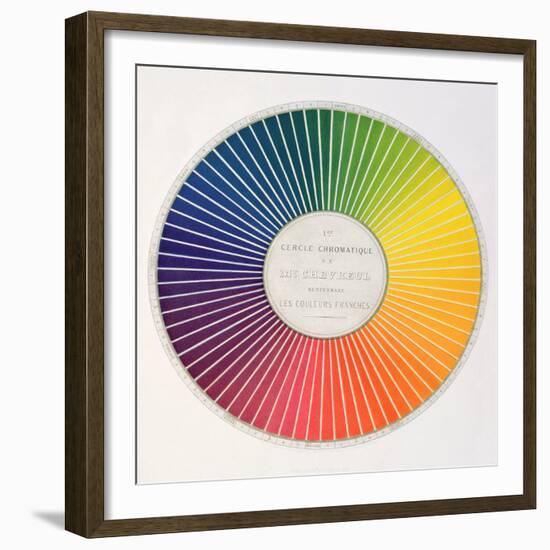 Circle Demonstrating Colour Differences and Contrasts-null-Framed Giclee Print