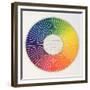 Circle Demonstrating Colour Differences and Contrasts-null-Framed Giclee Print