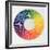 Circle Demonstrating Colour Differences and Contrasts-null-Framed Giclee Print