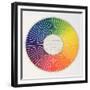 Circle Demonstrating Colour Differences and Contrasts-null-Framed Giclee Print