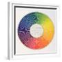 Circle Demonstrating Colour Differences and Contrasts-null-Framed Giclee Print