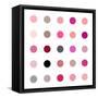 Circle Five Pink Blush-Karl Langdon-Framed Stretched Canvas