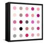 Circle Five Pink Blush-Karl Langdon-Framed Stretched Canvas