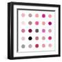 Circle Five Pink Blush-Karl Langdon-Framed Art Print