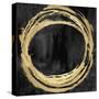 Circle Gold on Black II-Natalie Harris-Stretched Canvas