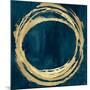 Circle Gold on Teal II-Natalie Harris-Mounted Art Print