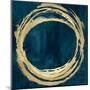 Circle Gold on Teal II-Natalie Harris-Mounted Art Print