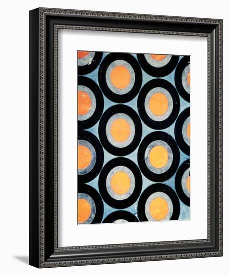 Circle Motif Texile Design-Varvara Fedorvna Stepanova-Framed Giclee Print