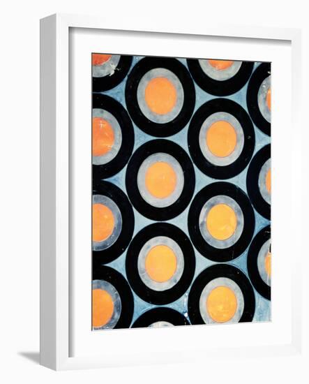 Circle Motif Texile Design-Varvara Fedorvna Stepanova-Framed Giclee Print