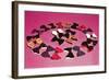 Circle of Bows-null-Framed Art Print