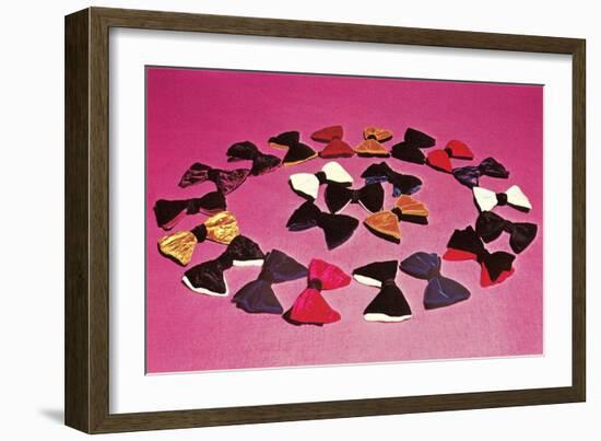 Circle of Bows-null-Framed Art Print