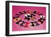 Circle of Bows-null-Framed Art Print