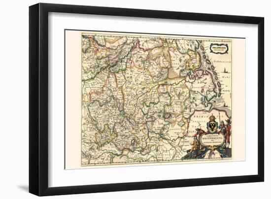 Circle Of Westphalia, Or Lower Germany-Willem Janszoon Blaeu-Framed Art Print