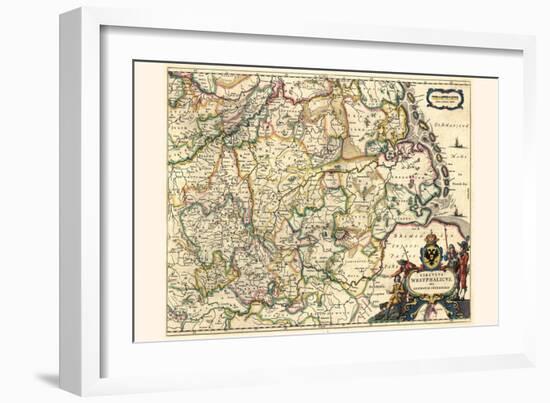 Circle Of Westphalia, Or Lower Germany-Willem Janszoon Blaeu-Framed Art Print