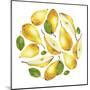 Circle of Yellow Pears-Maria Mirnaya-Mounted Art Print