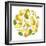 Circle of Yellow Pears-Maria Mirnaya-Framed Art Print