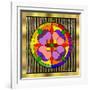 Circle On Bars-Art Deco Designs-Framed Giclee Print