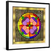 Circle On Bars-Art Deco Designs-Framed Giclee Print