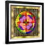 Circle On Bars-Art Deco Designs-Framed Giclee Print