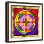 Circle on Glass 1-Art Deco Designs-Framed Giclee Print