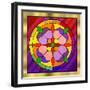 Circle on Glass 1-Art Deco Designs-Framed Giclee Print