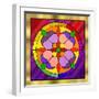 Circle on Glass 1-Art Deco Designs-Framed Giclee Print