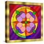 Circle on Glass 1-Art Deco Designs-Stretched Canvas