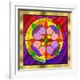 Circle on Glass 1-Art Deco Designs-Framed Giclee Print