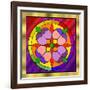 Circle on Glass 1-Art Deco Designs-Framed Giclee Print