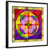 Circle on Glass 1-Art Deco Designs-Framed Giclee Print