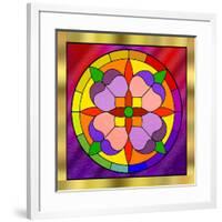 Circle on Glass 1-Art Deco Designs-Framed Giclee Print