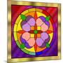 Circle on Glass 1-Art Deco Designs-Mounted Giclee Print