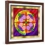 Circle on Glass 1-Art Deco Designs-Framed Giclee Print