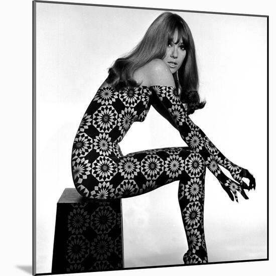 Circle Patterned Projection on Profile of Model, 1960s-John French-Mounted Premium Giclee Print