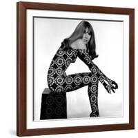 Circle Patterned Projection on Profile of Model, 1960s-John French-Framed Giclee Print