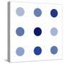 Circle Three Blue-Karl Langdon-Stretched Canvas