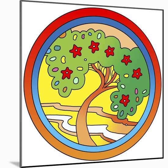 Circle-Tree-Howie Green-Mounted Giclee Print