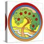 Circle-Tree-Howie Green-Stretched Canvas