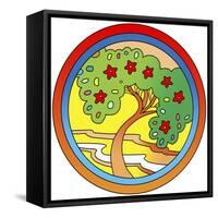 Circle-Tree-Howie Green-Framed Stretched Canvas