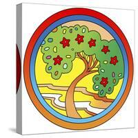 Circle-Tree-Howie Green-Stretched Canvas