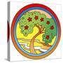 Circle-Tree-Howie Green-Stretched Canvas